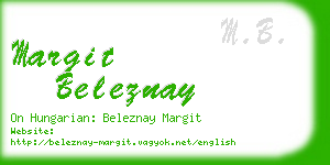 margit beleznay business card